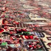 ANRO Tablecloth Christmas Tablecloth Washable Wax Tablecloth Santa Claus 100