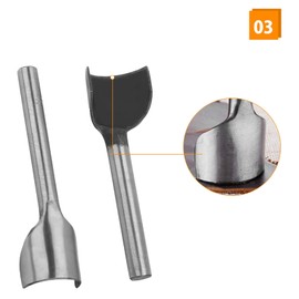 7 Pcs DIY Leather Corner Punch, Leather Punch, Half Round Punch, Belt End Cutter for Home Leather Sewing