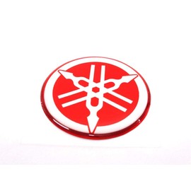 Yamaha Tuning Fork Emblem Sticker, Red, Genuine Product, 1.6 inches (40 mm)