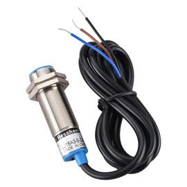 Heschen M18 Inductive Proximity Sensor Switch, Shield Type, LJ18A3-5-Z/BY, Detector 5mm, 10-30VDC 200mA, PNP Normally Open(NO), 3 Wire