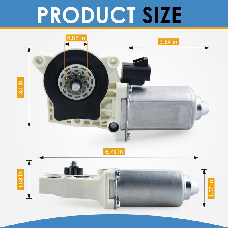 MiCCiKA 80-03129-90 Power Step Running Board Motor Kit, Replacement for