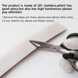 bnell Flexible Molding & Wall Trim,Peel and Stick Trim Molding, Stainless Steel Metalized Mirror Like Design,Self Adhesive Molding Trim,(10Ft x 0.78inch, Silvery)