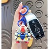 AoslionSenlian Crochet Keychain – Adorable Robot Keychain, Perfect Schoolbag Pendant