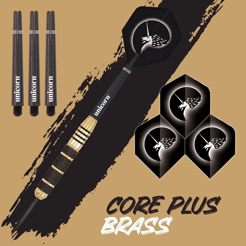 Unicorn Core Plus Steel Dart, Brass, gold, 21g