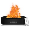 Luxyrus Electric Fireplace Flame Diffuser & Humidifier: 7 Flame Colors,