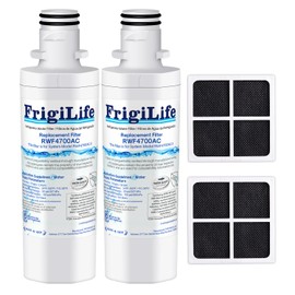 FrigiLife ADQ747935 Replacement for LG LT1000P Kenmore Elite 9980, LT1000P/PC, LT1000, ADQ74793501 MDJ64844601 RWF4700AC LMXS28626S LMXS30796S Refrigerator Water Filter and LT120F Air Filter,2Combo