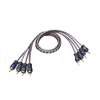 RECOIL RCI43 100% Oxygen Free Copper 4-Channel RCA Audio Cable,
