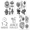 AWAKEN Temporary Fake Tattoos Juice Tattoo Semi Permanent Stickers Waterproof