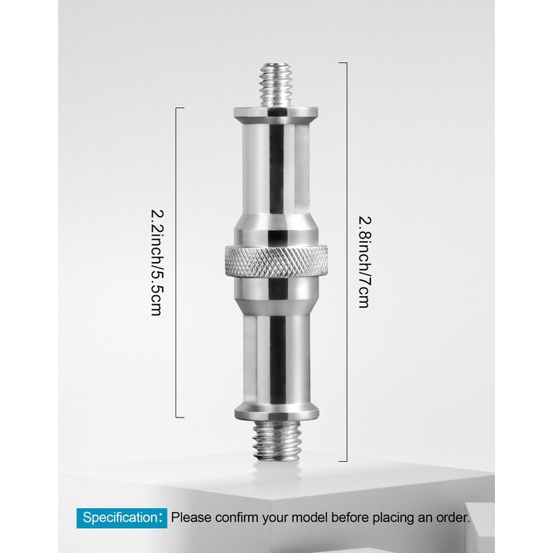 Selens 2 Pcs Up 3/8 to 1/4 Adapter Thread Screw