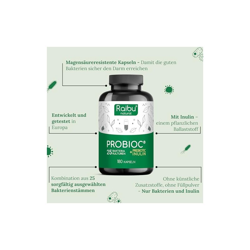 Probioc Kulturen Complex – 25 Bacteria Strains + Inulin –