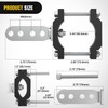 Nilight Motorcycle Light Bar Tube Clamp Bracket Fit from 0.7