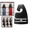 Black Neck Tie Hangers for Retail, Economic Plastic Tie Hooks