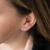 MATERIA by Matthias Wagner SO-25 Modern Stud Earrings 925 Silver