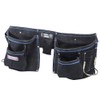 Faithfull 10 Pocket Black Suede Leather Double Tool and Nail