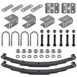 Lonffery 3500lb Tandem Trailer Leaf Spring Kit with 5-1/2" U-Bolts - 1750lbs Capacity Per Spring