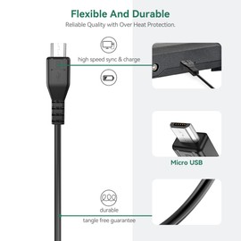 FITE ON 5ft Micro USB Charging & Sync Cable Cord Replacement for XTOOL X100 EZ400 D7 Auto Key Programmer Diagnostic Scanner Tools Power Cord