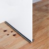 Door Frame Draft Blocker Weatherstrip - Prevents Drafts & Foot Pinch Grey 2ea