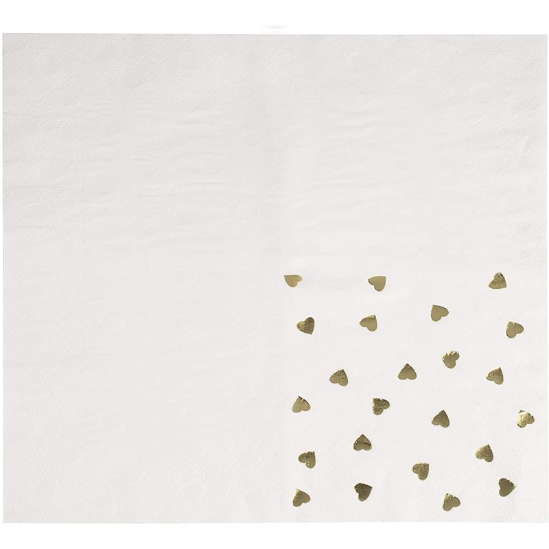 Juvale Engagement Napkins - 5 x 5 In Folded, 3-Ply,
