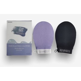 Maggie’s Deep Exfoliating Mitt Body Scrub for Soft Skin • Exfoliating Glove & Skin Cleanser - Part of the Best Skincare Kit for Women & Men - Cleanse Dead or Dry Skin - Exfoliator Tool, 2 Count