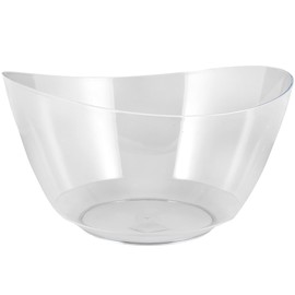 Crystal - Clear Plastic Bowl (10 qt.) 1 Pc. - Sleek & Durable Crystalware, Perfect for Entertaining, Weddings, Parties, Gatherings, & Everyday Use