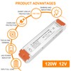 120 Watts 10A Dimmable Driver Dimming LED Power Supply 110V