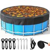 15Ft Pool Cover for Frame Above Ground Pools, Round Pool