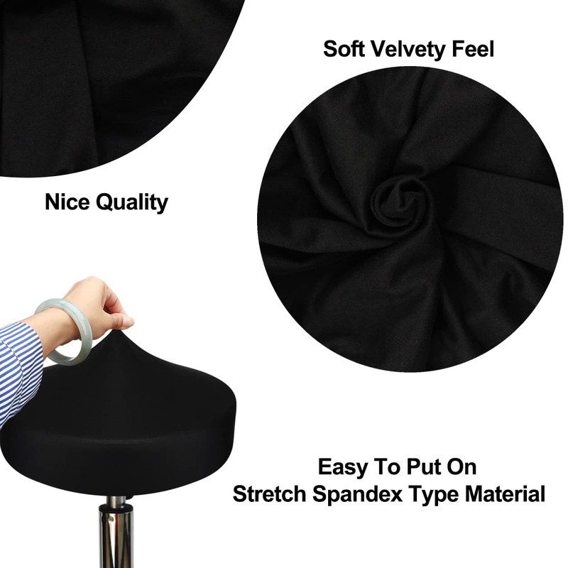 HuaLiSiJi Stool Cover, Round Stool, 30-40 cm, Rich Colours, Stretchy,