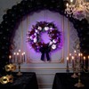 HipTree 20 Inch Gothic Halloween Wreath for Front Door with