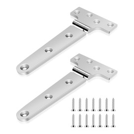 HZSIFU 6" x 3" Boat Strap T Hinge Stainless Steel 316 Boat Door Flush Triangle Hinges, Heavy Duty Marine Dock Strap Hinges W/Fasteners for Ship Kayak Yacht