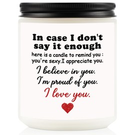 Candles Gifts for Women Men Heartwarming Candle Valentines Day Anniversary Christmas Birthday Gifts for Her Him Husband Wife Boyfriend Girlfriend Novelty Lavender Scented Soy Candle