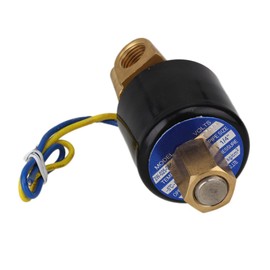 DC 12V 1/4" NBR 2 Way 2 Position Solid Coil Electric Solenoid Valve Gas Water Fuels Air Solid Coil Normally Open Type