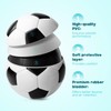 U&C Planet Kids Soccer Ball Size 4, 2-Pack Black White