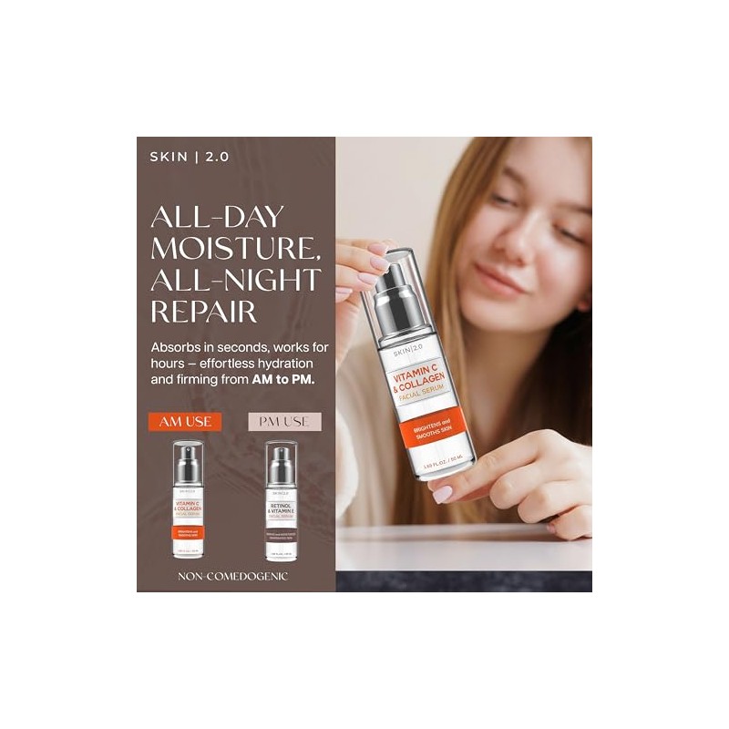 Skin 2.0- Suero de día con vitamina C y colágeno