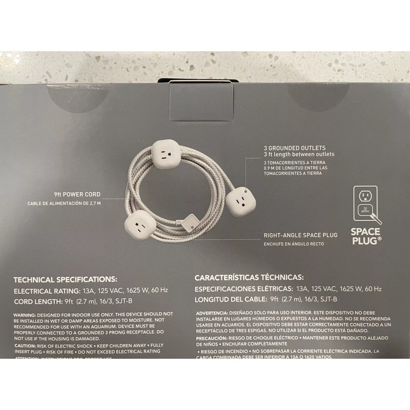 Globe Electric Designer Power Series 9-ft 3-Outlet Interval Extension Cord