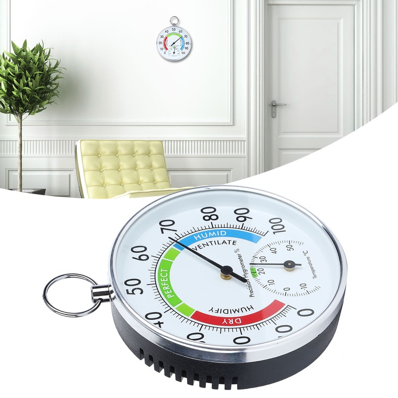 Indoor Thermometer Hygrometer Wall Hanging Temperature Humidity Meter for Home