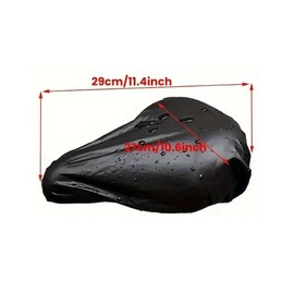 Waterproof Bike Seat Rain Cover - 2pcs Bike Seat Cover - Water and Dust Resistant Bike Saddle Cover,Waterproof Bicycle Seat Cover with Elastic,Waterproof Bike Saddle Covers,for Most Bike Saddles,Large