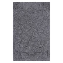 Castle Hill Tuft Twisted 220 GSF Non Skid Back Bath Rug 21 x 34 - Silver