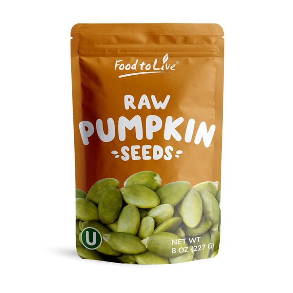 Pepitas / Pumpkin Seeds, 8 Ounces - Raw, No Shell, Kosher