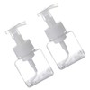 GLEAVI 2Pcs Foaming Pump Bottle Transparent Refillable Containers for Cosmetics