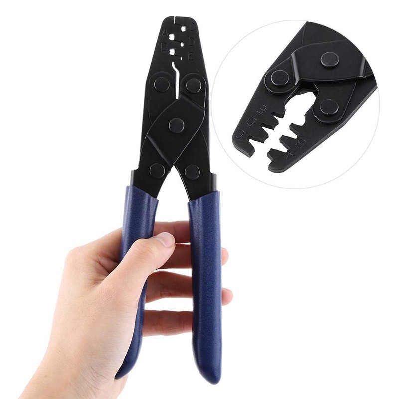 Qiilu Professional 22-10 AWG Terminal Wiring Harness Crimp Plier Open