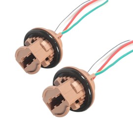 2Pcs T20 7443 1891 Socket Adapter W21/5W LED Bulb Connect Wiring Holder Car Brake Light Reverse Lamp Base T20 Socket 7443 Socket Wiring Harness Auto Bulb Holder