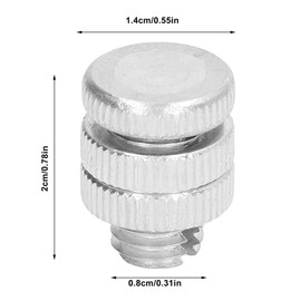 ZYAMY 10PCS Rope Connector 0.8cm Wire Fence Wire Connector Open Bolt Connector Metal Shielded Plug Brass RF Connector Coaxial