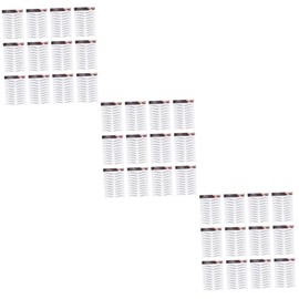 Baluue 3sets False Eyebrow Stickers Instant Natural Brows Easy Application for Women on The Go 12sheets*3