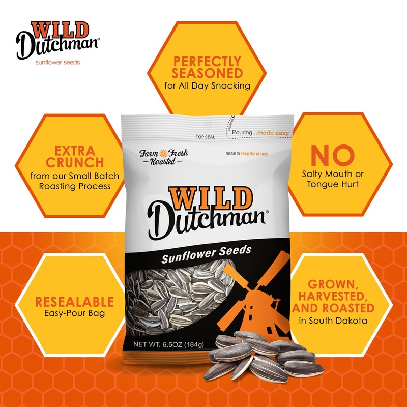 Wild Dutchman, Roasted Sunflower Seeds, Mouth Friendly Recipe for All