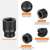 HARFINGTON 4 Point Square Socket 1/2" Drive 19mm Metric Square