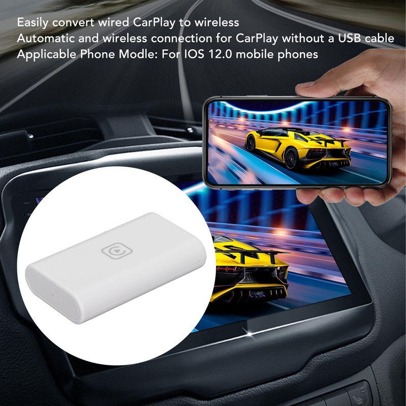 Wireless CarPlay Adapter USB Dongle Convert Module Wired to Wireless