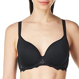 Simone Perele Women's Caresse 3D Plunge Bra,Black,32D