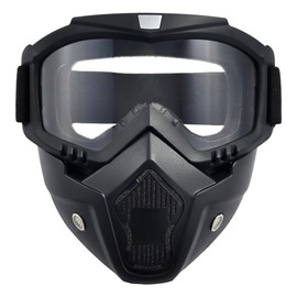 Motorcycle Face Mask Motorcycle Goggles for Men Women Motocross Goggles.Dirt Bike,ATV,Riding,UV400 Anti-Scratch Dustproof,Power Sports,Offroad,MX,Skiing Goggles (M-ClearLens)