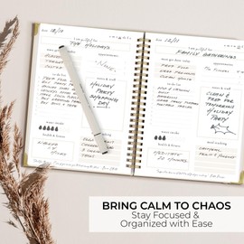 Beautiful To Do List Notebook - Aesthetic Daily Planner to Easily Organize Your Tasks And Boost Productivity - Stylish Undated ADHD Planner Gift and The Perfect School or Office Supplies For Women