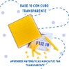 edudak, Cubo Base 10 Transparente – Juego Matemático Didáctico con
